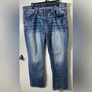 BKE Derek Straight Leg Jeans 36x32 Thick Stitch Blue Denim
Y2K Grunge Everyday